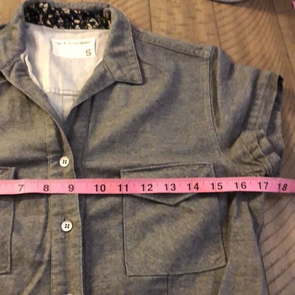 rag & bone Front Button Denim Shirt Dress with 4 pockets. 100% Cotton. - Picture 15 of 17